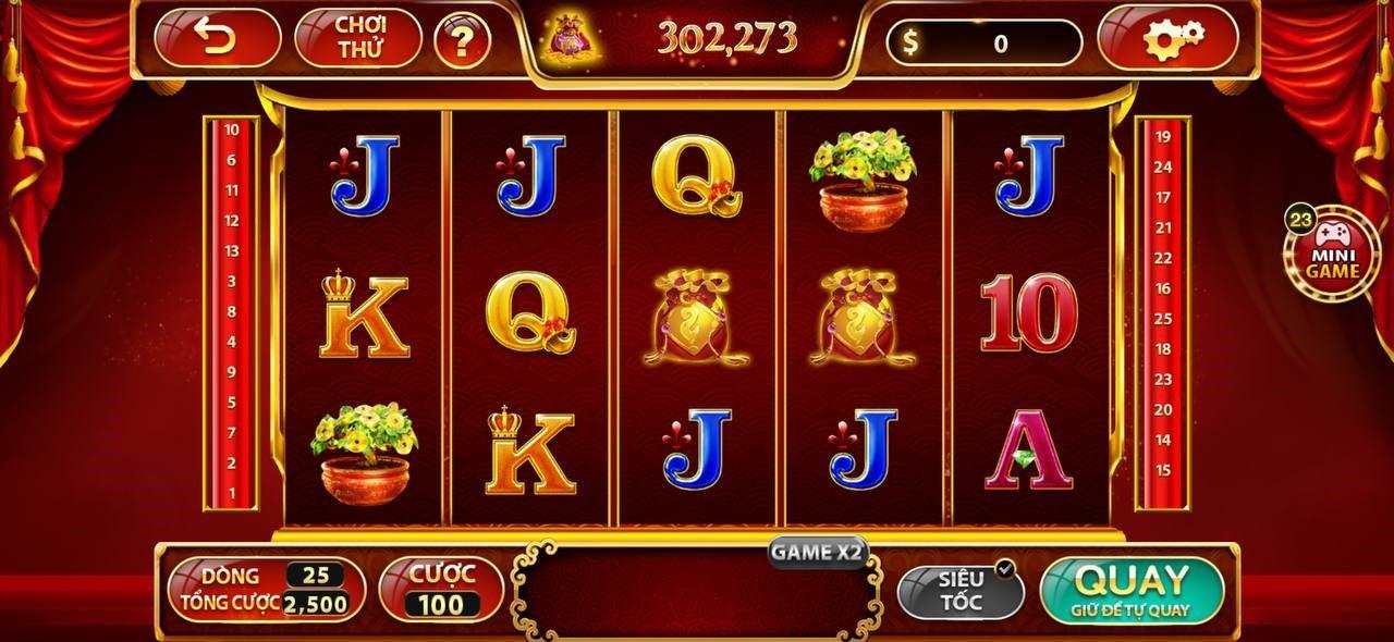 Chơi Slot thần tài quay may đơn giản với hướng dẫn đơn giản